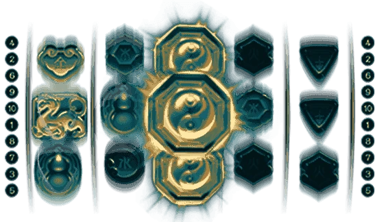 Expanding Wild symbols filling a reel during a respin